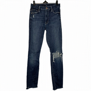 Mother high waisted looker ankle fray in cat attack size 25